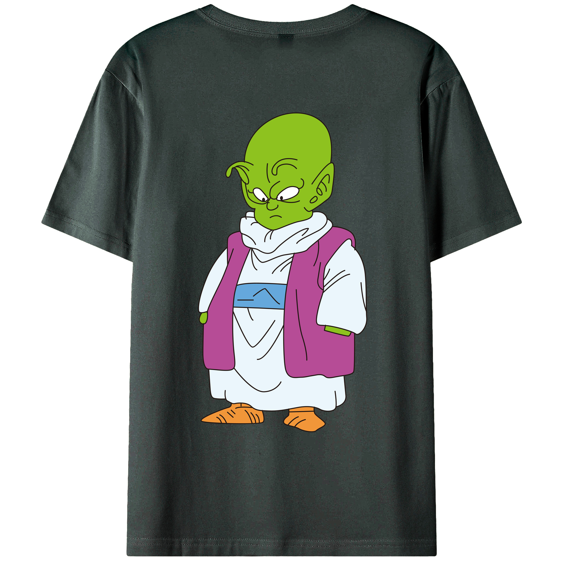 （画像用） ドラゴンボール ピッコロ DRAGON BALL Piccolo 綿100％ メンズ半袖Tシャツ（バックプリント） 通気性